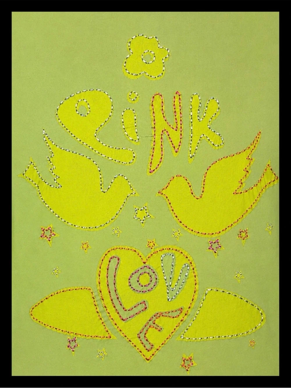 💕ⓅⒾⓃⓀ ⓋⓈ Y2K/SUPER RARE/VHTF Lime Green Embroidered Swim Coverup ✨EUC✨💕